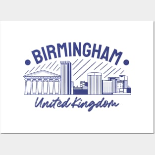 birmingham city united kingdom Posters and Art